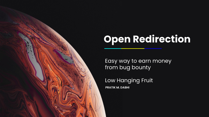 Open-redirection leads to a bounty